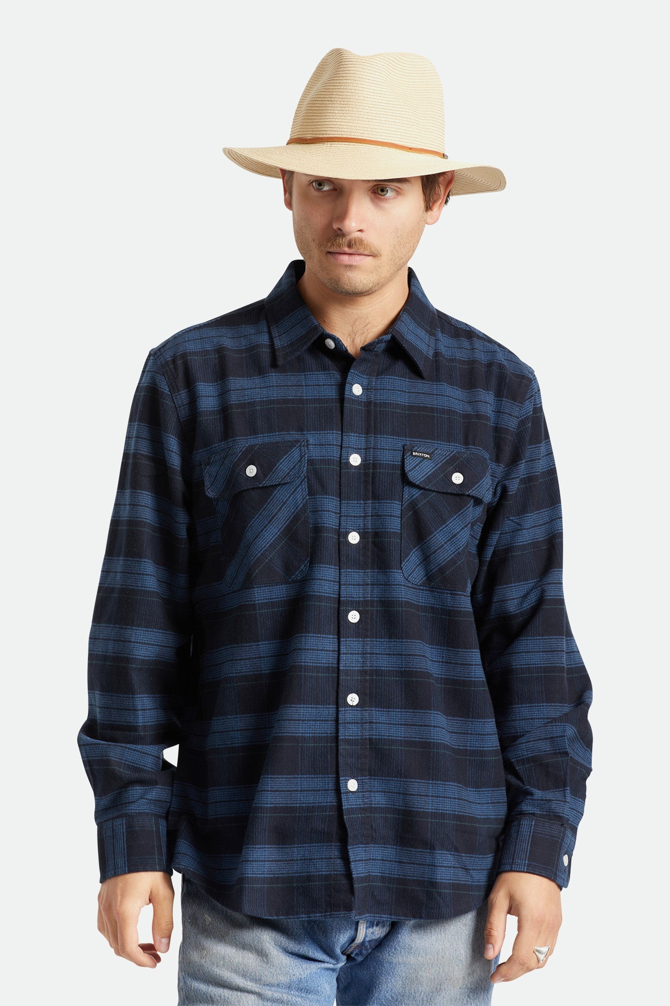 Sombreros Brixton Wesley Packable Fedora Hombre Marrones | QNXF84276