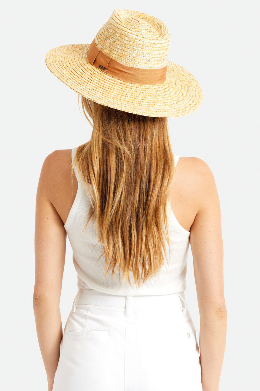 Sombreros De Fieltro Brixton Joanna Hat Mujer Naranjas | YKJR67082