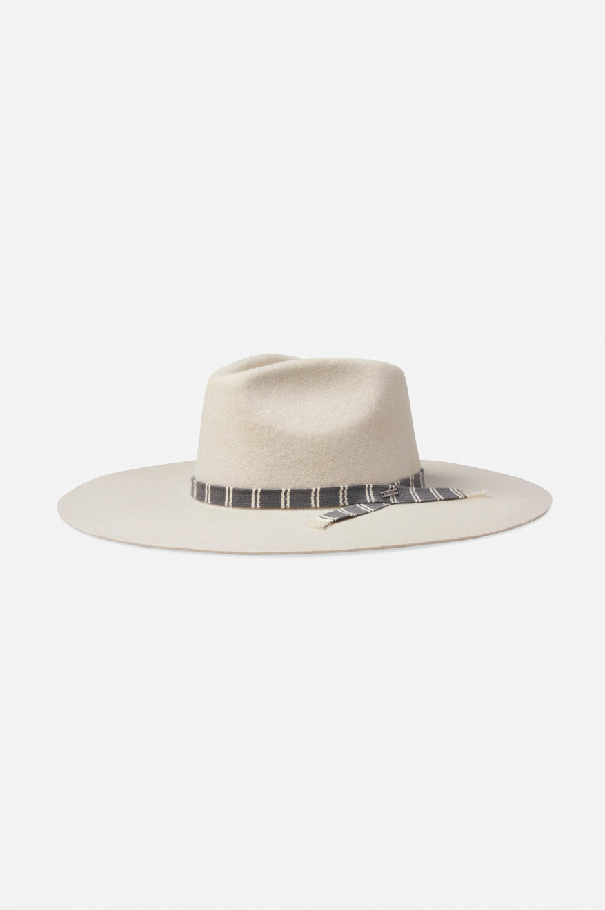 Sombreros De Fieltro Brixton Leigh Felt Fedora Mujer Blancas | CZJW65713