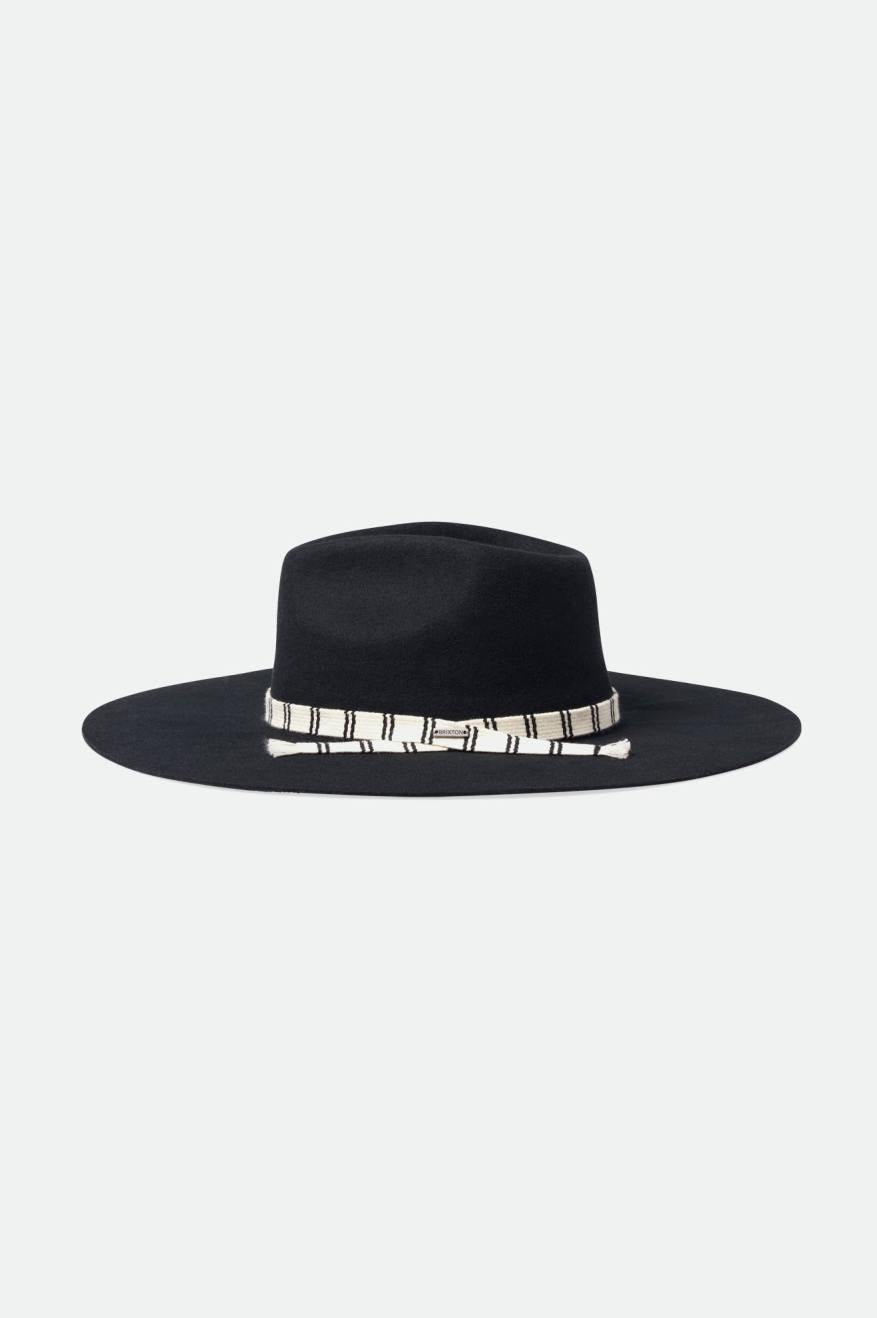 Sombreros De Fieltro Brixton Leigh Felt Fedora Mujer Negras | FUTQ18452