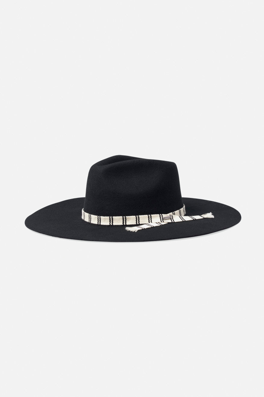 Sombreros De Fieltro Brixton Leigh Felt Fedora Mujer Negras | FUTQ18452