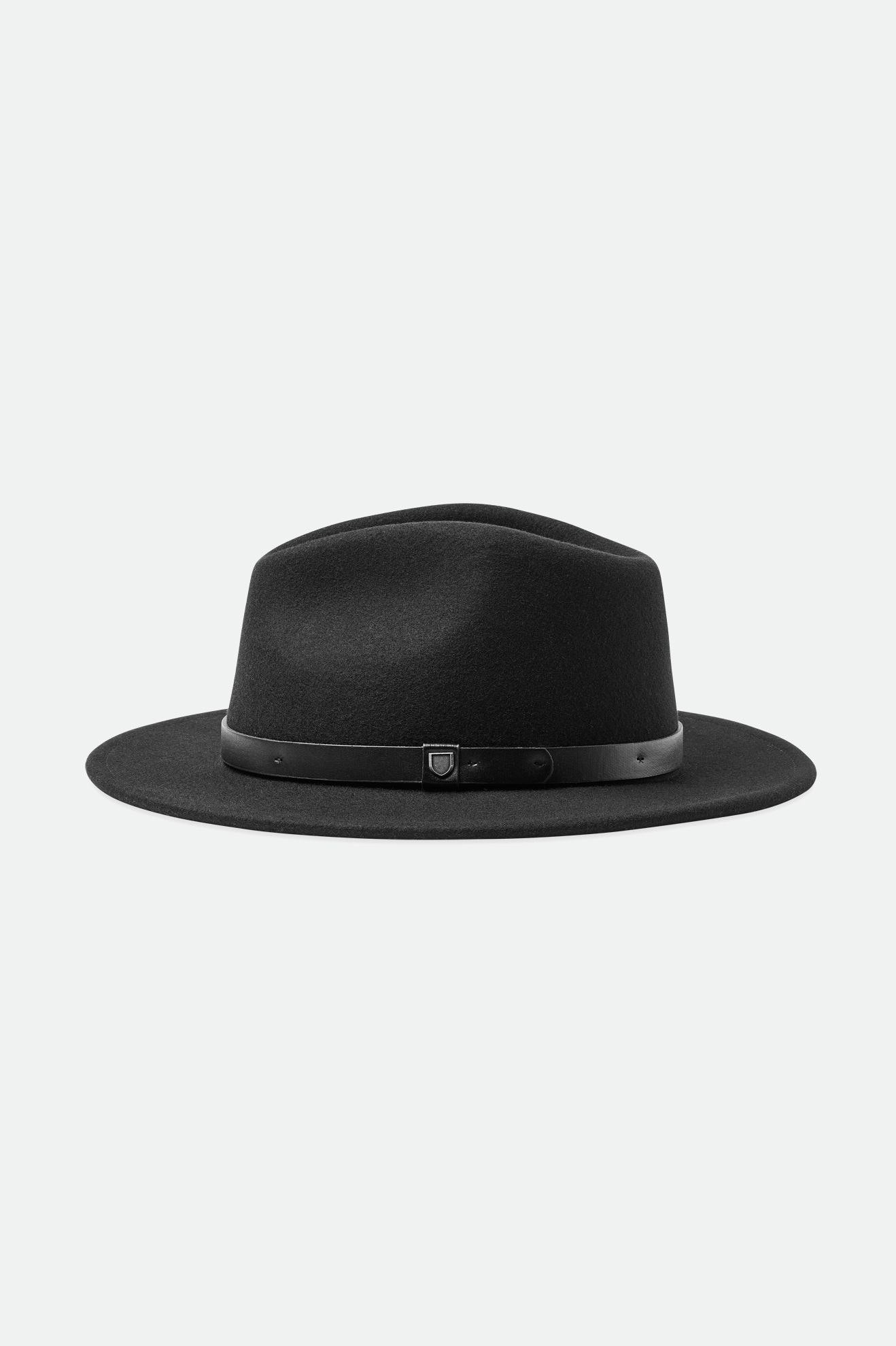 Sombreros De Fieltro Brixton Messer Fedora Mujer Negras | BZJO05843