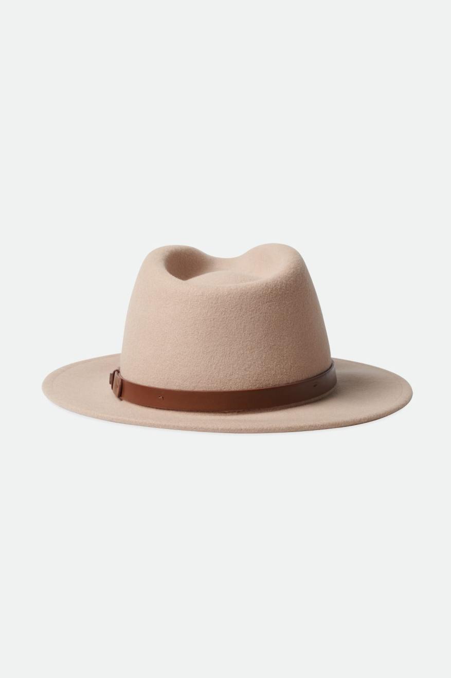 Sombreros De Fieltro Brixton Messer Fedora Mujer Verde Claro | CSOY03126