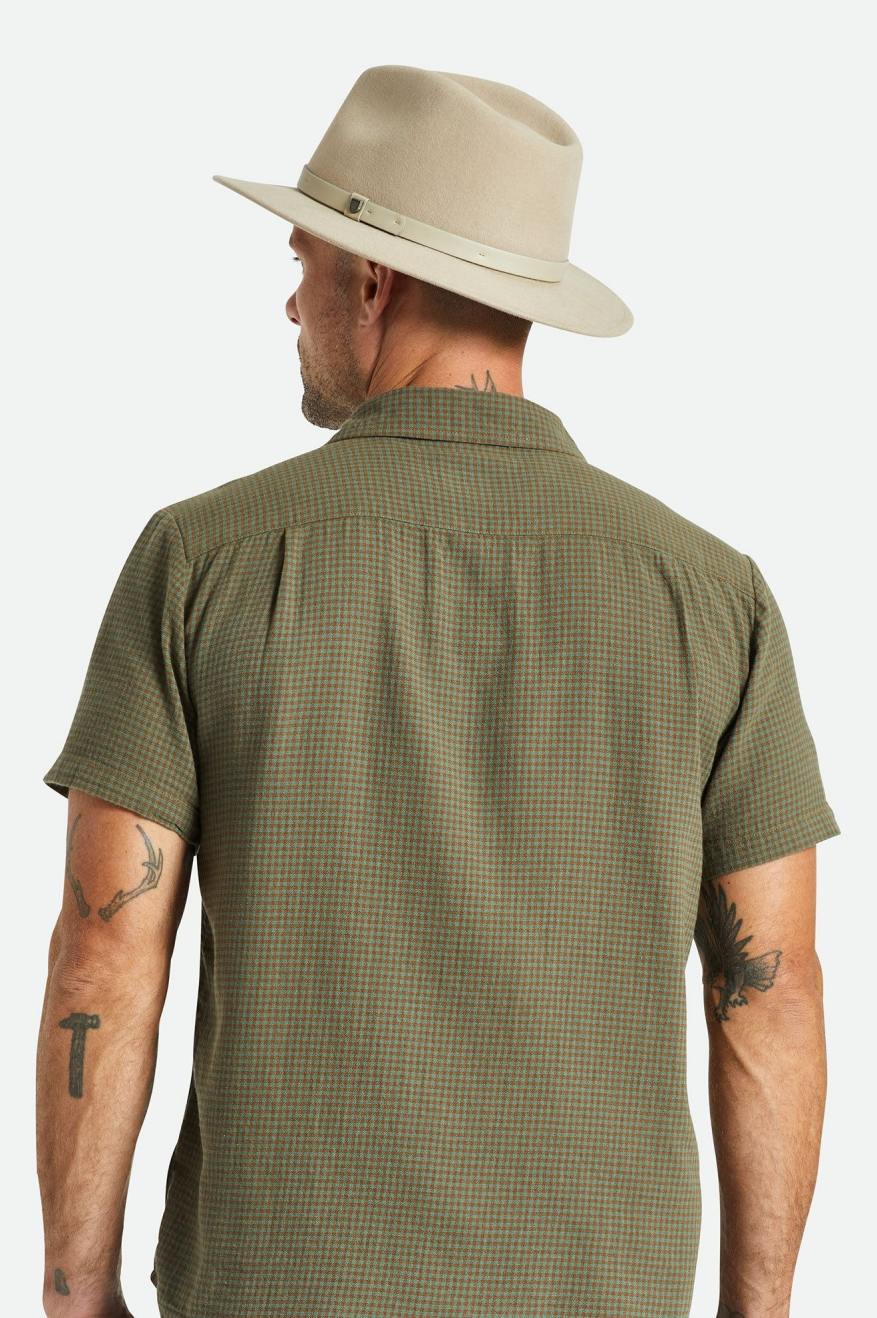 Sombreros De Fieltro Brixton Messer Fedora Mujer Verde Claro | CSOY03126