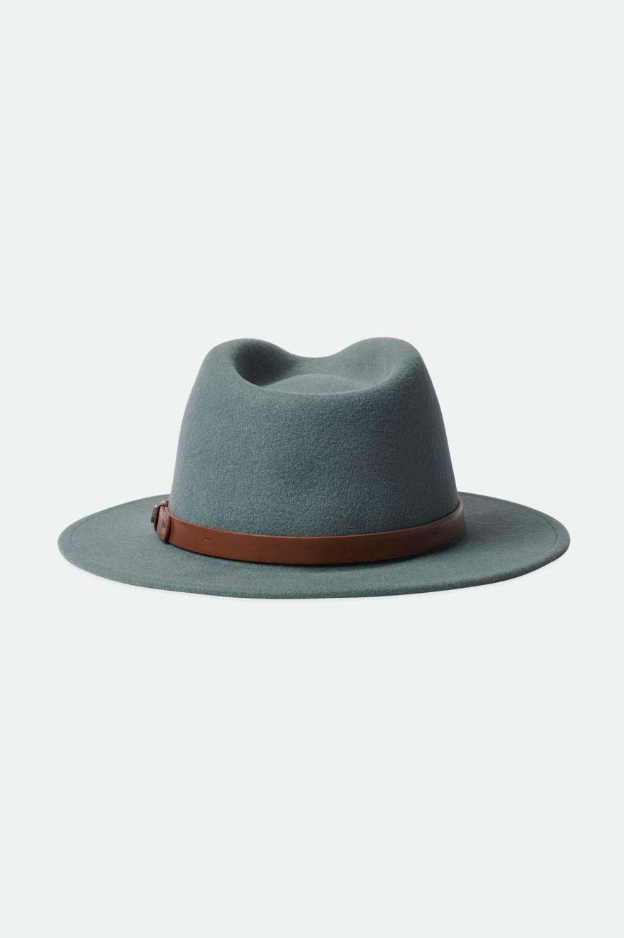 Sombreros De Fieltro Brixton Messer Fedora Mujer Azules | IPZR30195