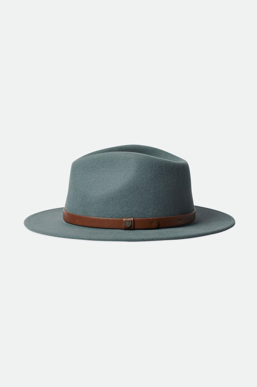 Sombreros De Fieltro Brixton Messer Fedora Mujer Azules | IPZR30195