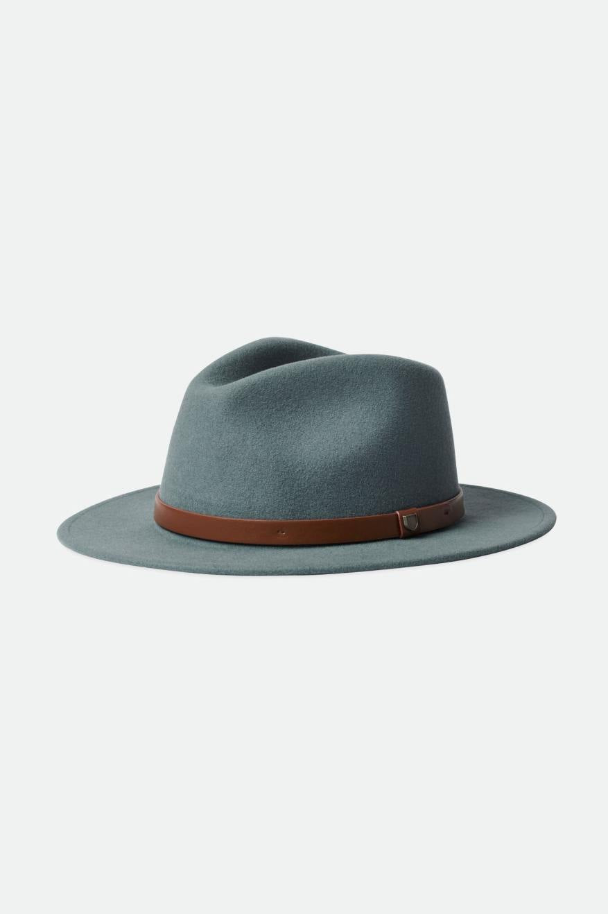 Sombreros De Fieltro Brixton Messer Fedora Mujer Azules | IPZR30195