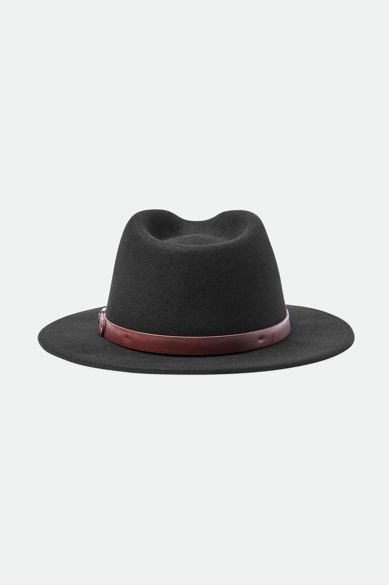 Sombreros De Fieltro Brixton Messer Fedora Mujer Negras | ZWAD80624