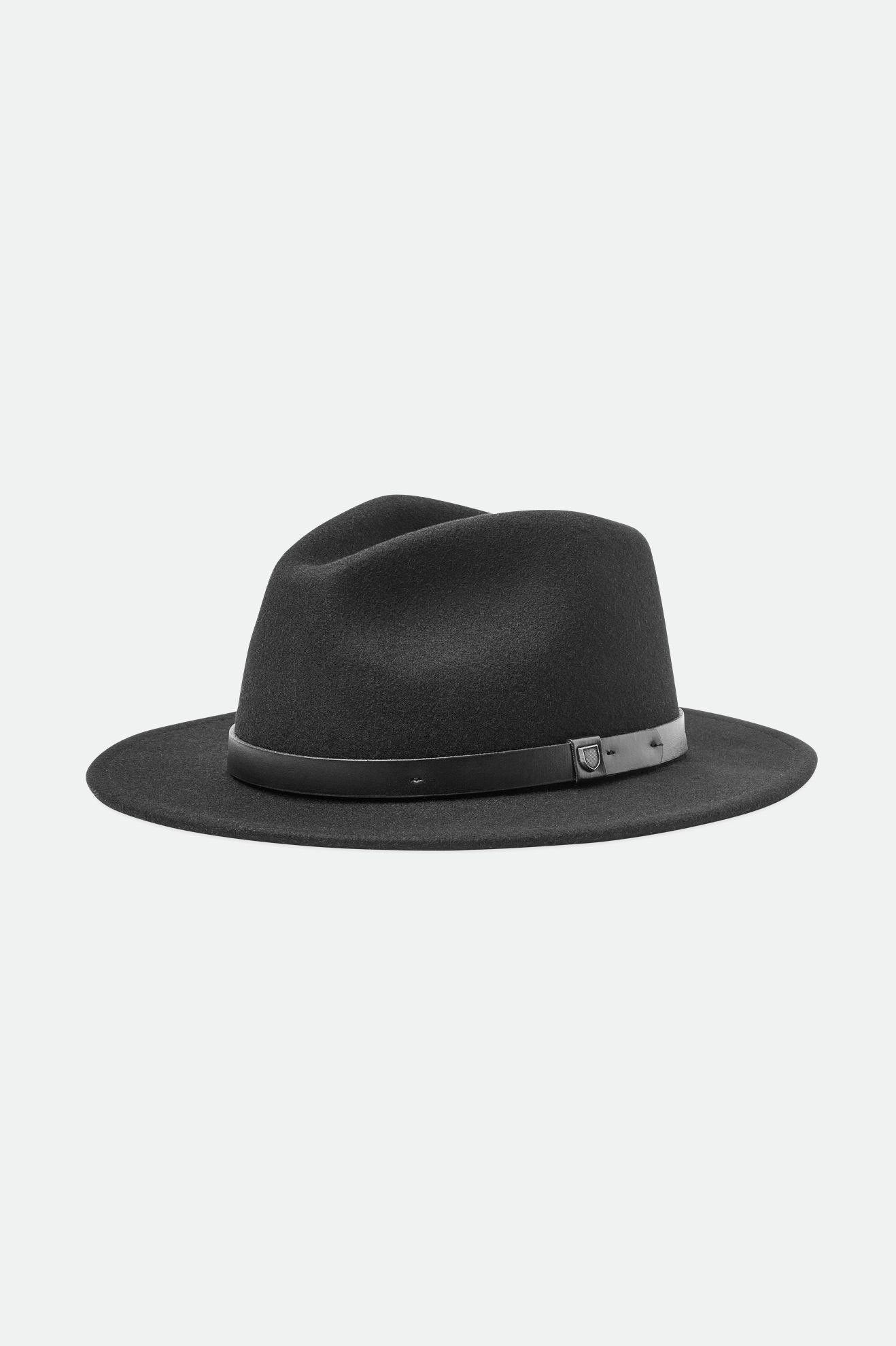 Sombreros De Fieltro Brixton Messer Hombre Negras | JEDF21307