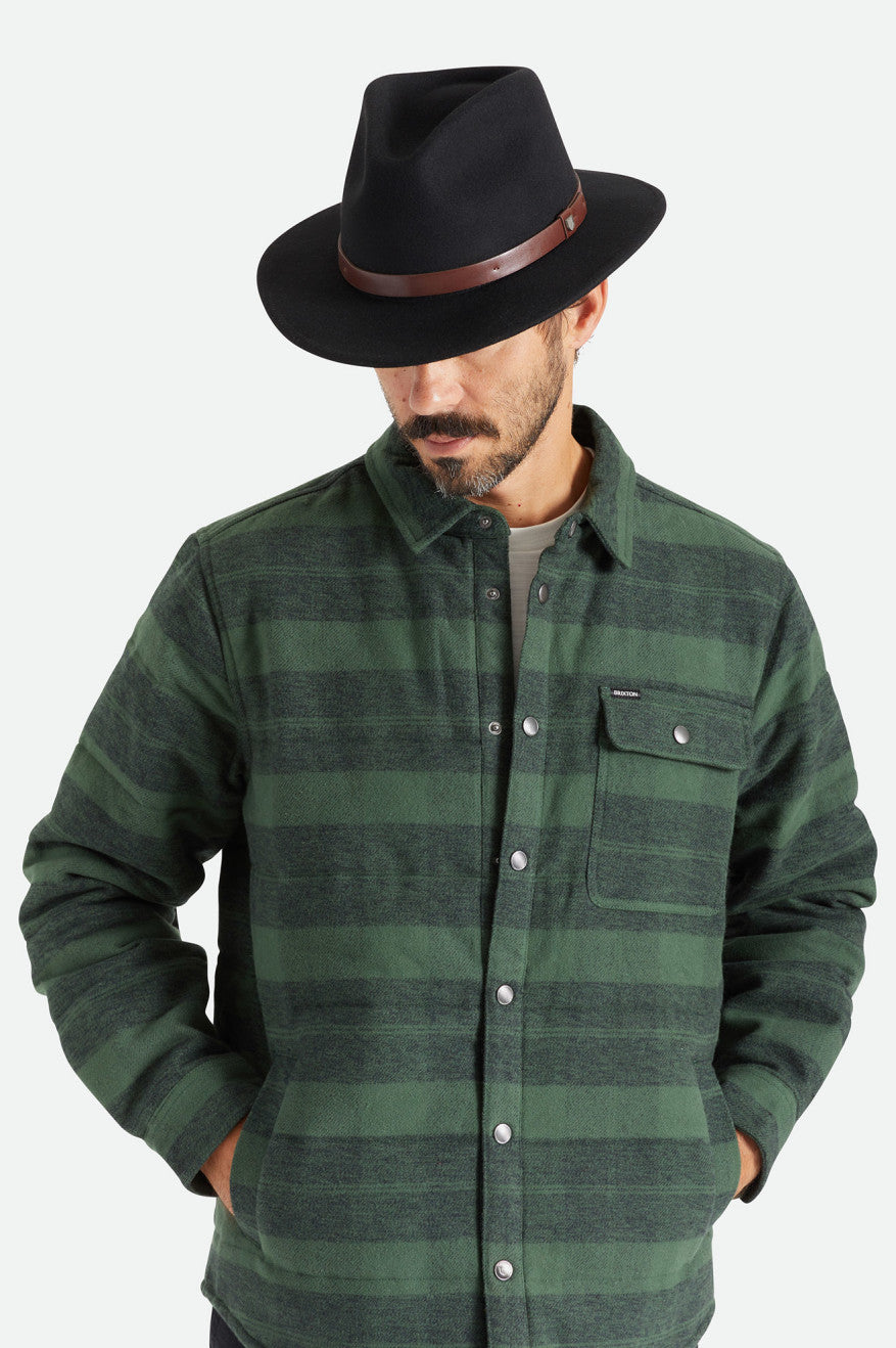 Sombreros De Fieltro Brixton Messer Hombre Negras | XDBI07895