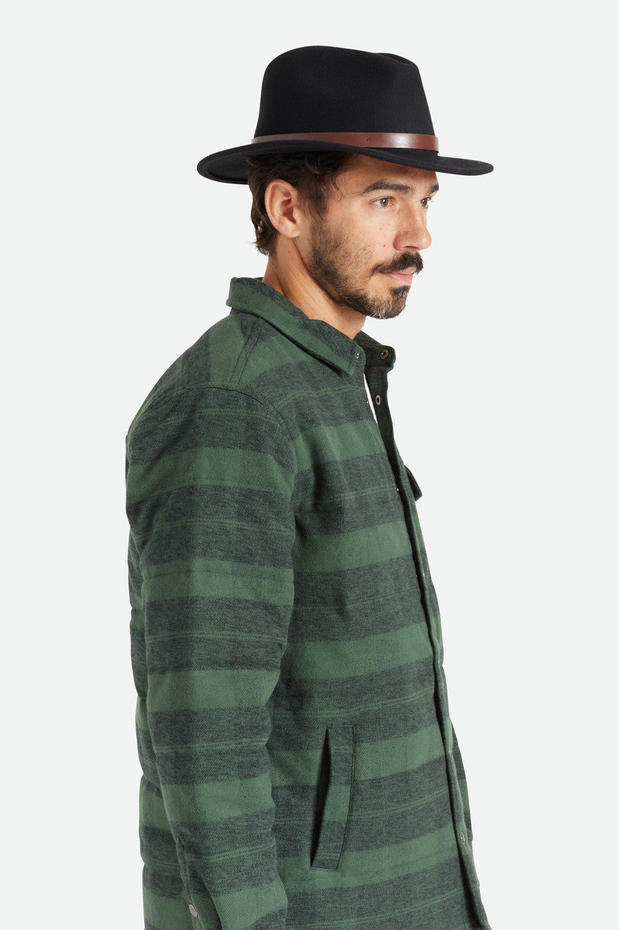 Sombreros De Fieltro Brixton Messer Hombre Negras | XDBI07895