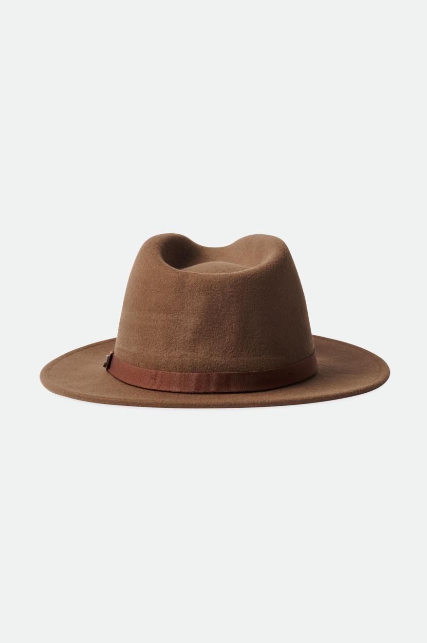 Sombreros De Fieltro Brixton Messer Packable Hombre Marrones | IDTV65304