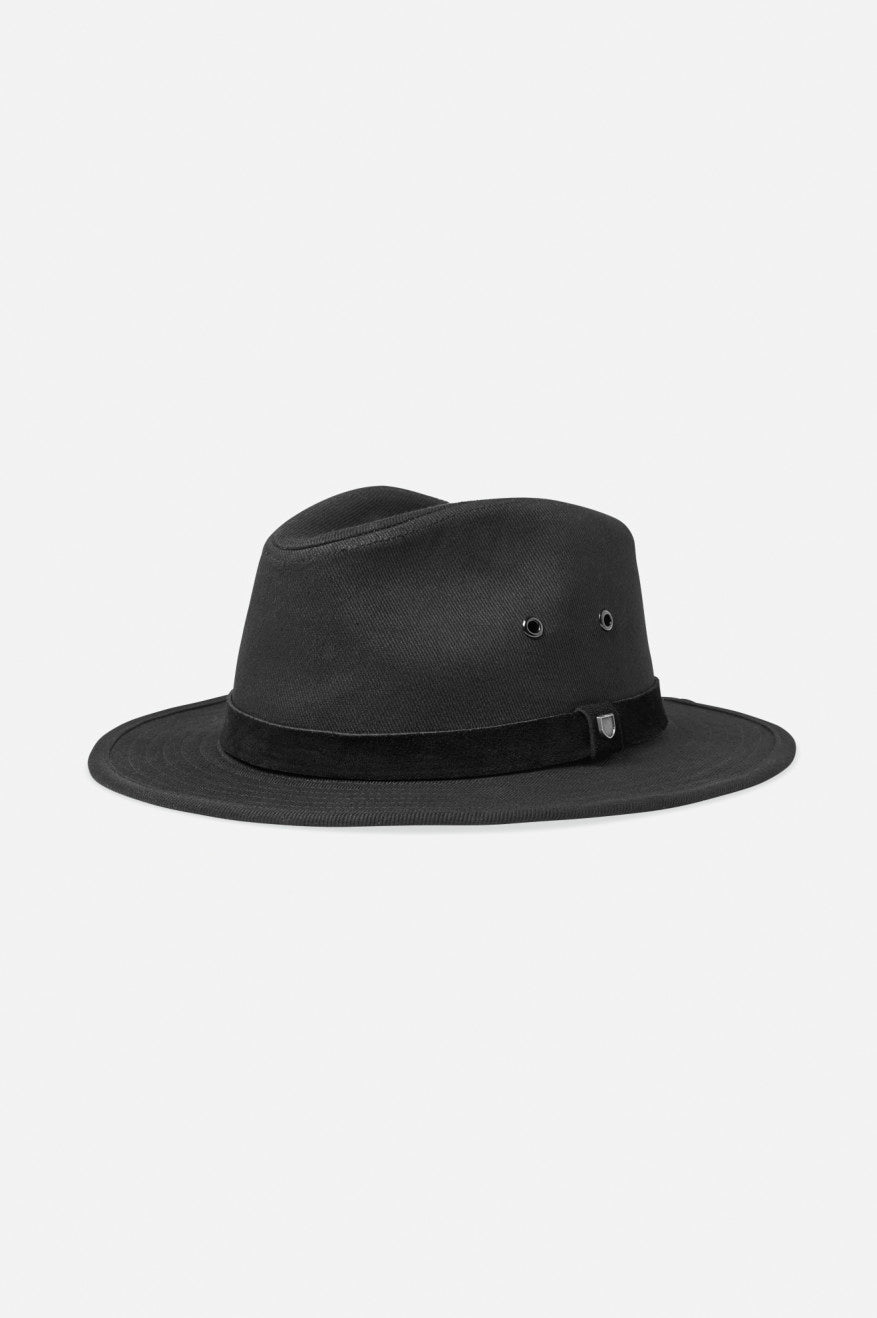 Sombreros De Fieltro Brixton Messer Utility Adventure Hombre Negras | HFNI53618