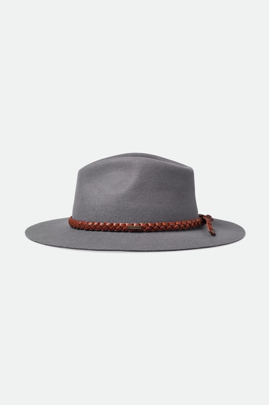 Sombreros De Fieltro Brixton Messer Western Hombre Gris | VYAG04912