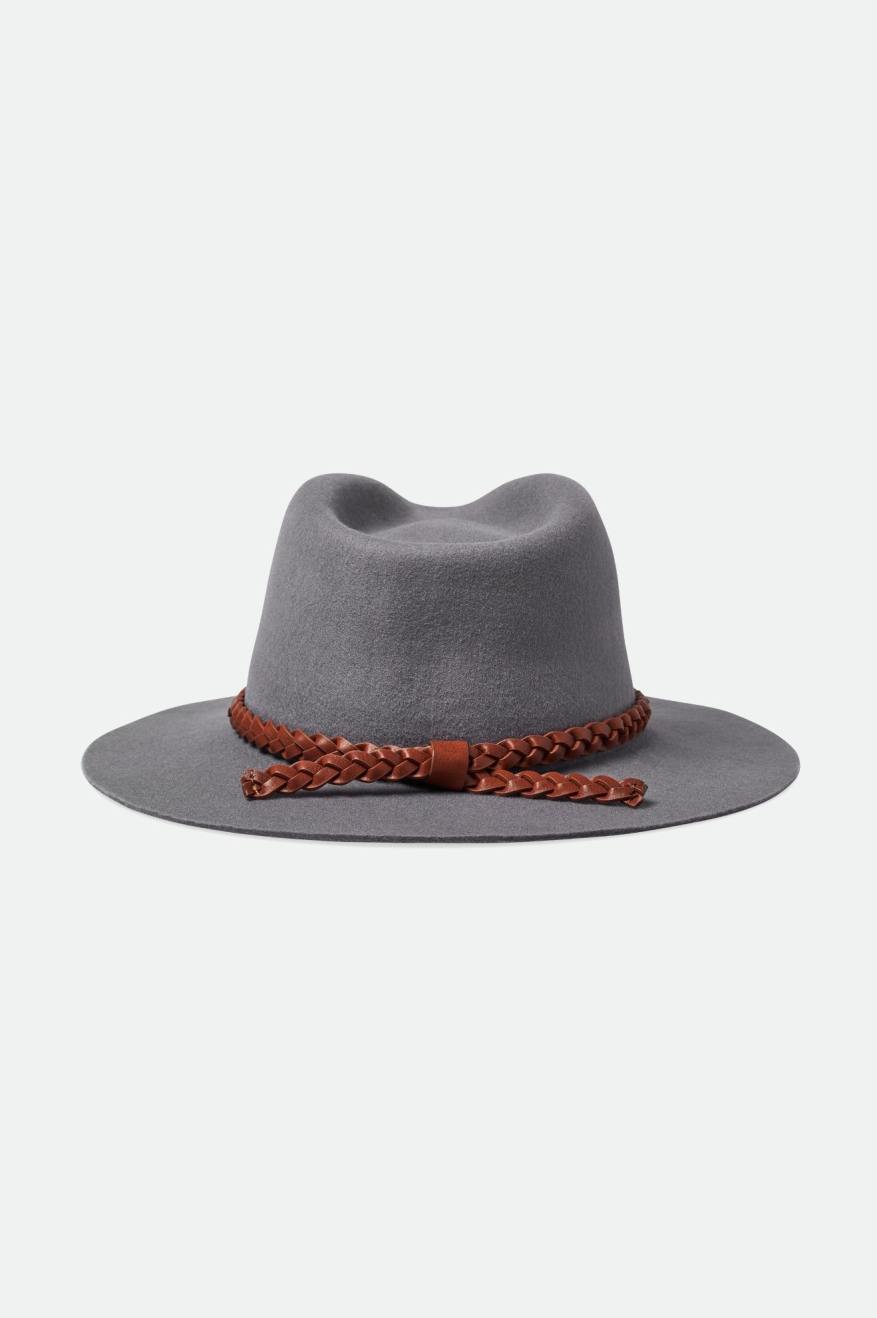 Sombreros De Fieltro Brixton Messer Western Hombre Gris | VYAG04912