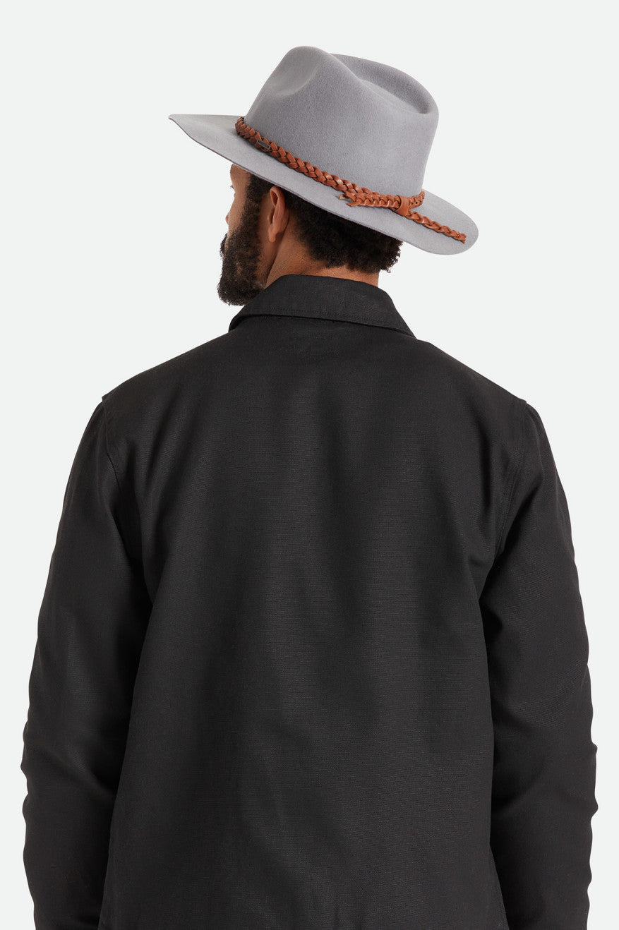 Sombreros De Fieltro Brixton Messer Western Hombre Gris | VYAG04912