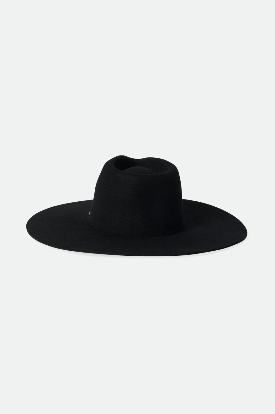 Sombreros De Fieltro Brixton Primrose Felt Fedora Mujer Negras | DAWG05814