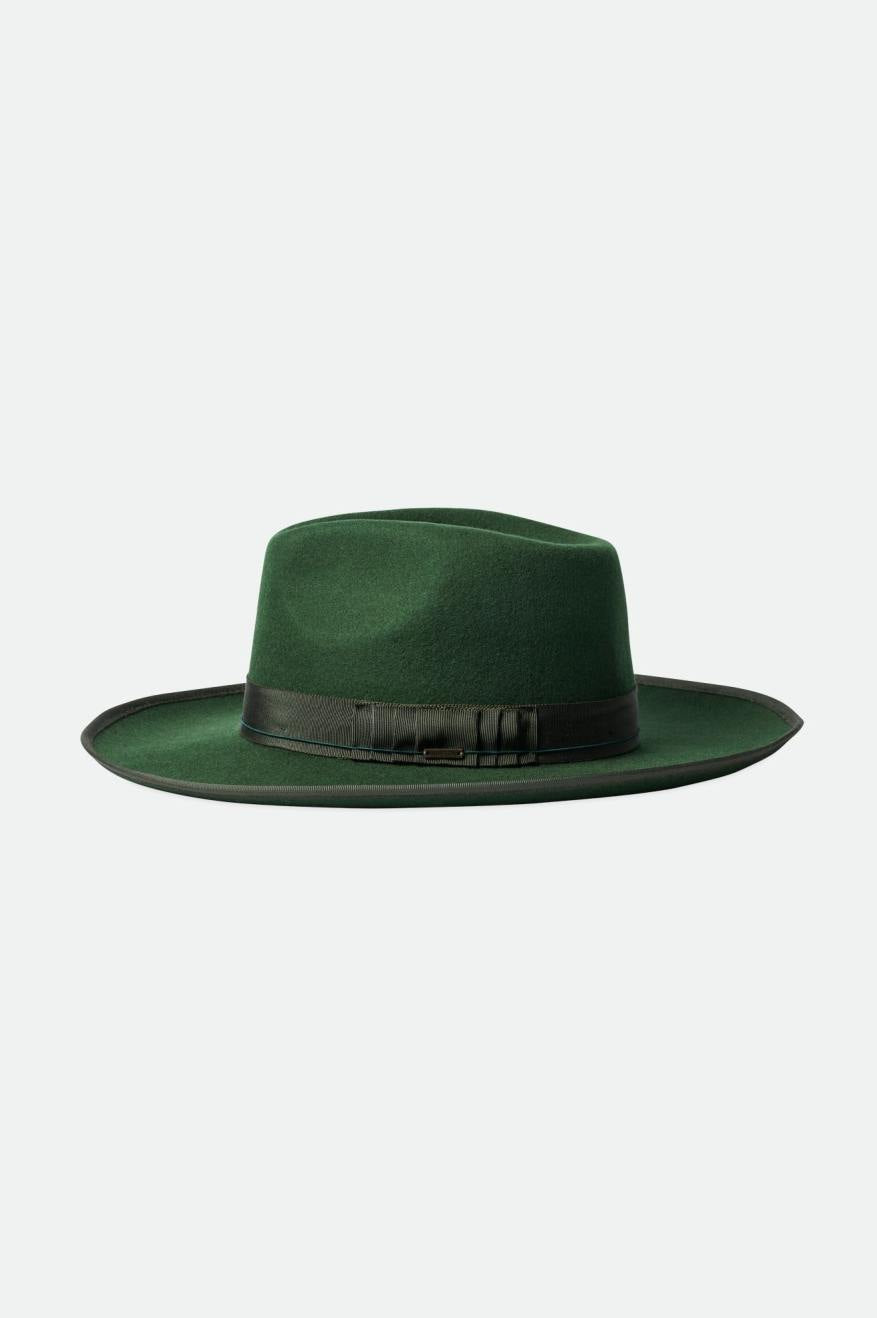 Sombreros De Fieltro Brixton Reno Fedora Mujer Verde | HJPL71586