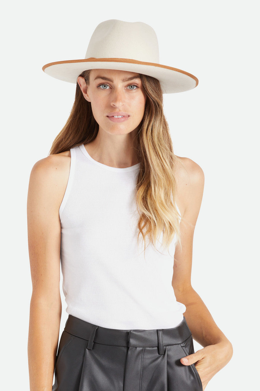 Sombreros De Fieltro Brixton Reno Fedora Mujer Blancas | WESZ01473