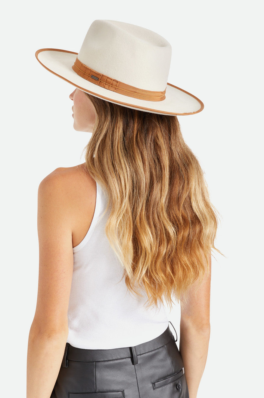 Sombreros De Fieltro Brixton Reno Fedora Mujer Blancas | WESZ01473