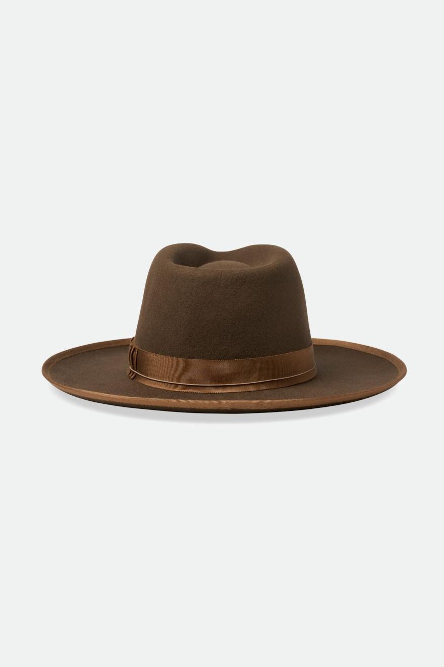 Sombreros De Fieltro Brixton Reno Fedora Mujer Marrones | ZYEP62048