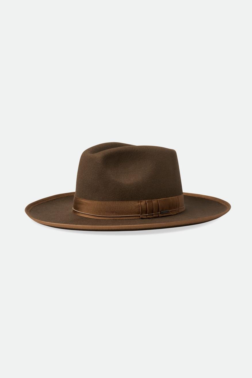 Sombreros De Fieltro Brixton Reno Fedora Mujer Marrones | ZYEP62048