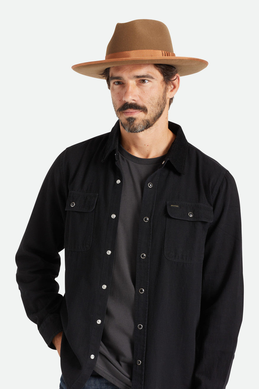 Sombreros De Fieltro Brixton Reno Hombre Cafe | GLVM36248