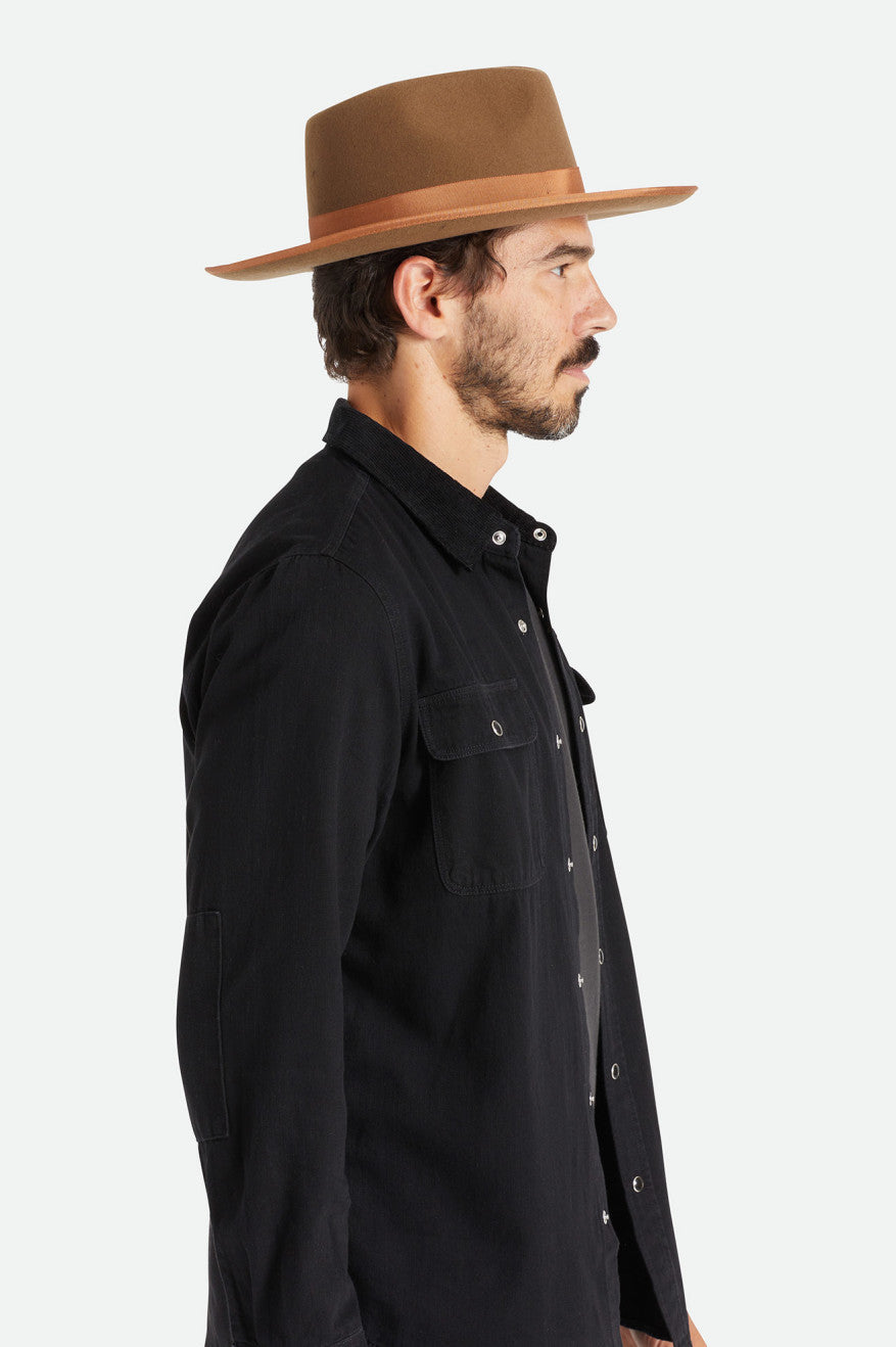 Sombreros De Fieltro Brixton Reno Hombre Cafe | GLVM36248