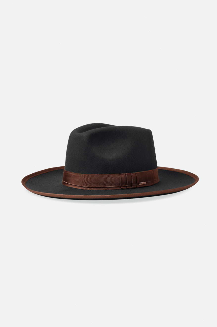 Sombreros De Fieltro Brixton Reno Hombre Negras Marrones | NSFJ42501