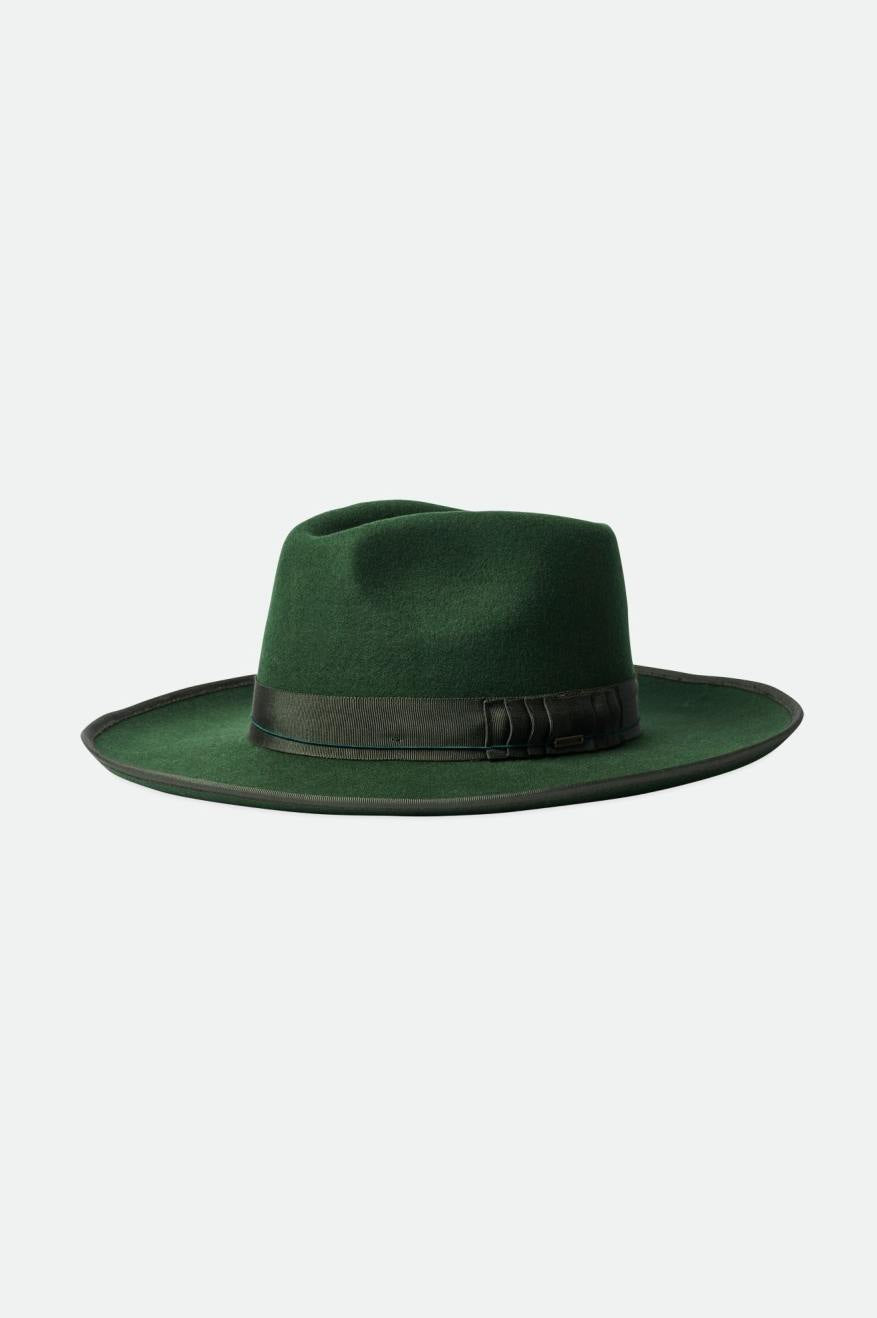 Sombreros De Fieltro Brixton Reno Hombre Verde | QWTH74195