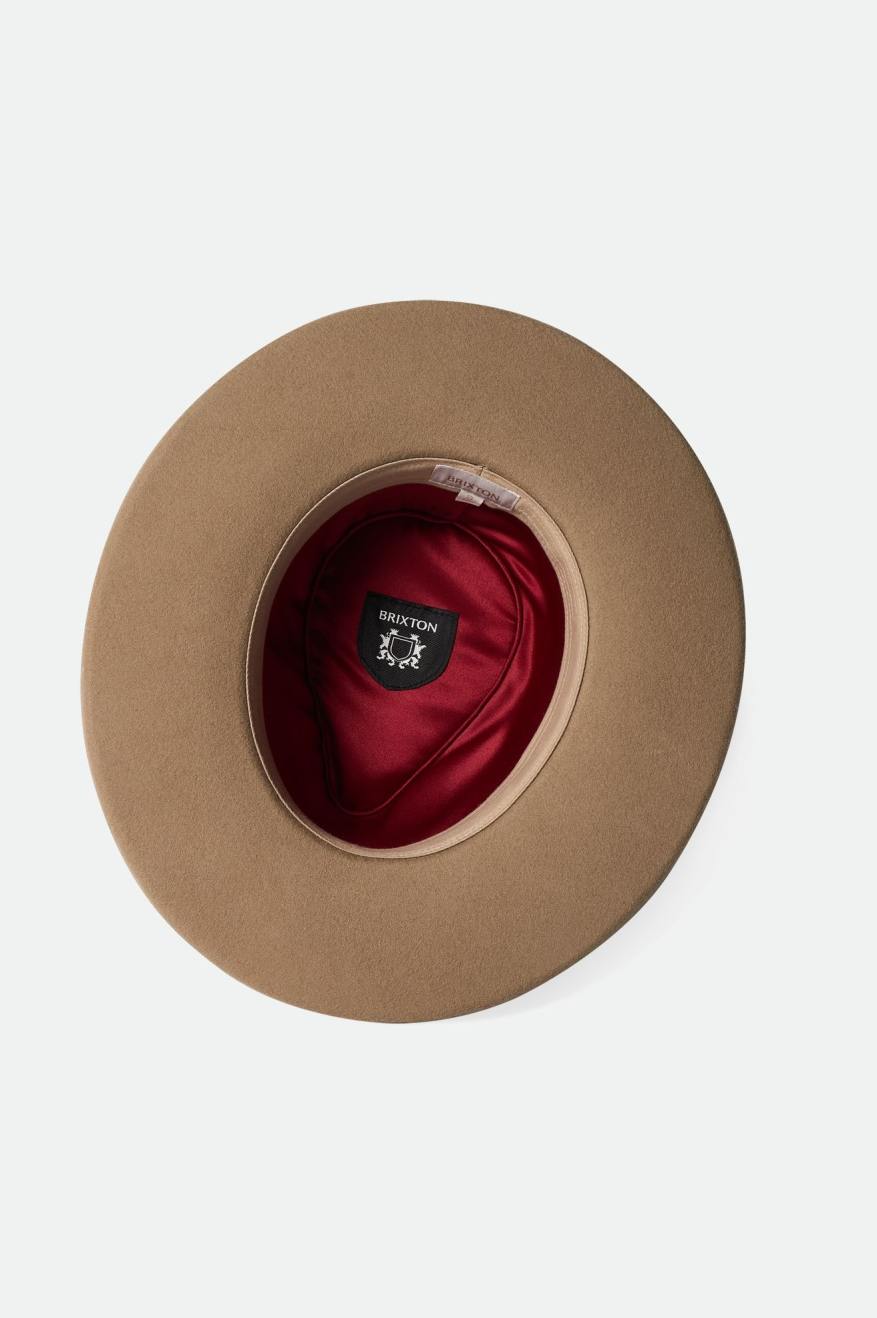 Sombreros De Fieltro Brixton Victoria Felt Fedora Mujer Marrones | LNIH25679