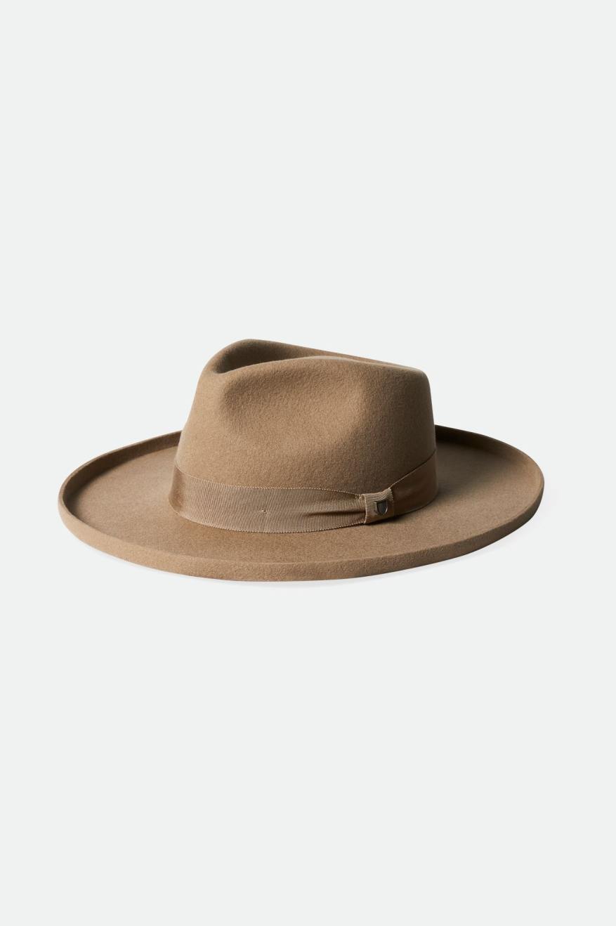 Sombreros De Fieltro Brixton Victoria Felt Fedora Mujer Marrones | LNIH25679