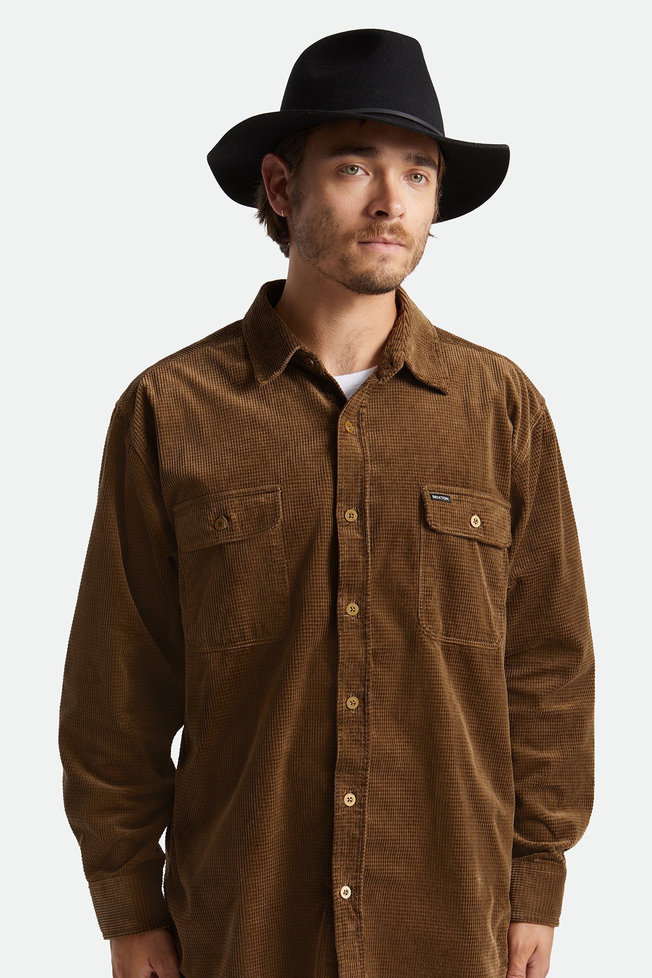 Sombreros De Fieltro Brixton Wesley Hombre Negras | ZQBD31547