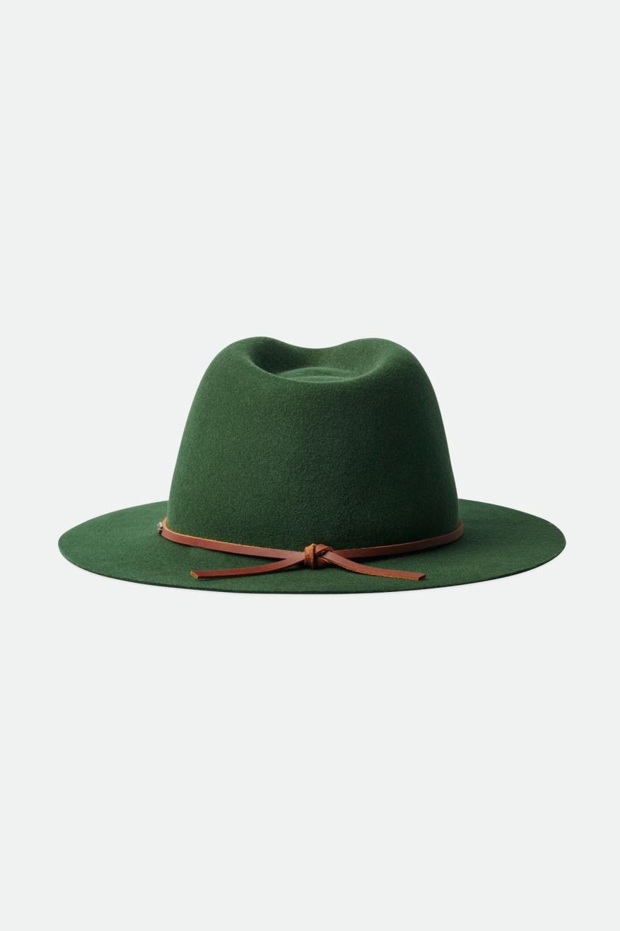 Sombreros De Fieltro Brixton Wesley Packable Hombre Verde | BFUH43852