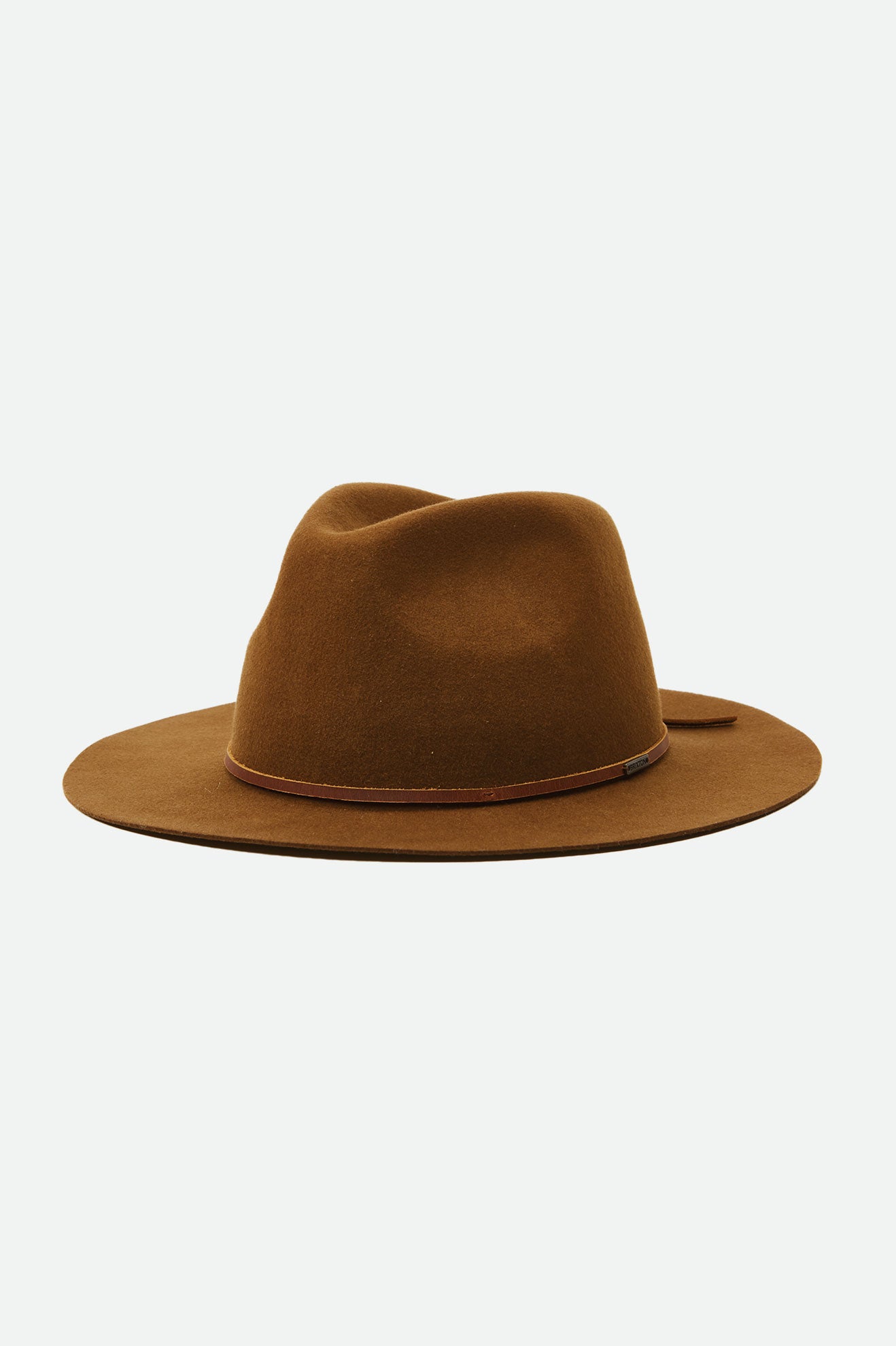 Sombreros De Fieltro Brixton Wesley Packable Hombre Cafe | HSOZ03751