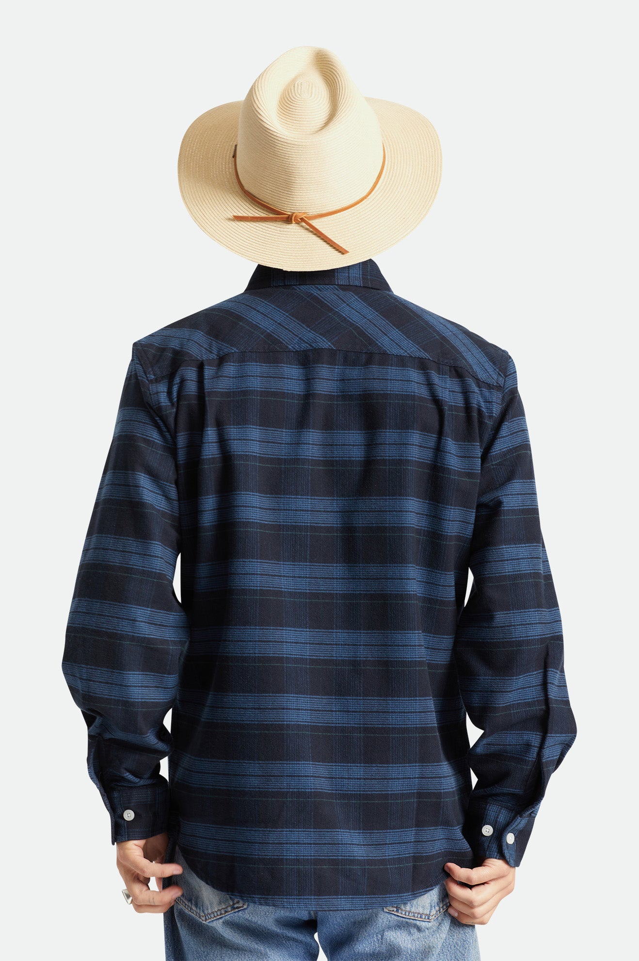 Sombreros De Fieltro Brixton Wesley Straw Packable Hombre Marrones | IYXU41079