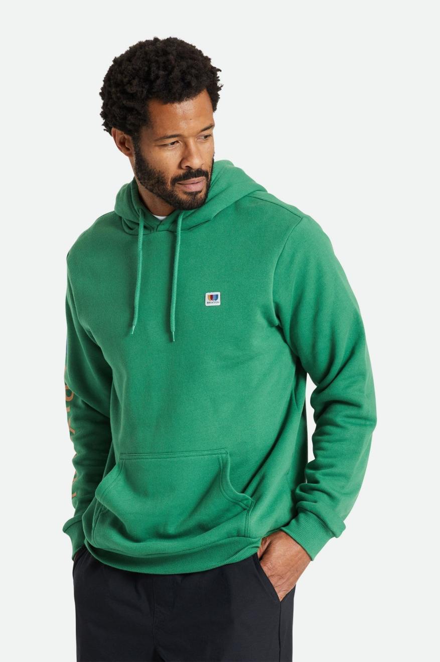 Sudadera Con Capucha Brixton Alton Hombre Verde | OPSM90843