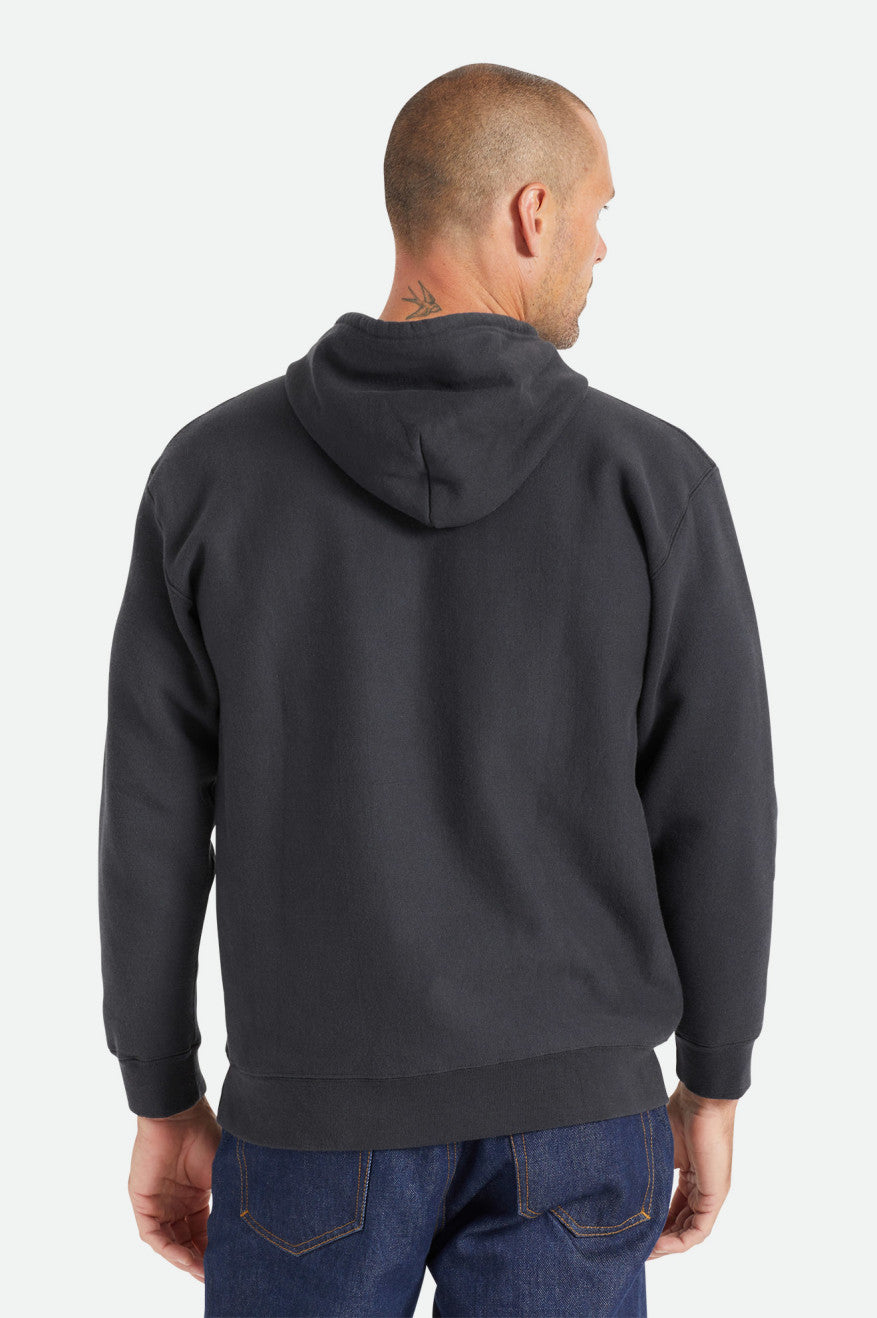 Sudadera Con Capucha Brixton Cooper Reserve Raglan Hombre Negras | XSJE35721