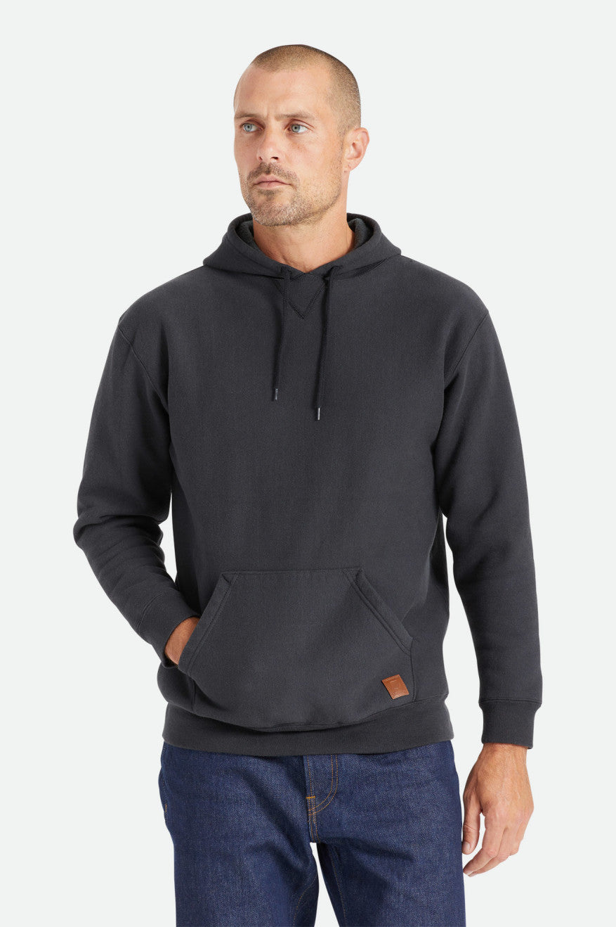 Sudadera Con Capucha Brixton Cooper Reserve Raglan Hombre Negras | XSJE35721