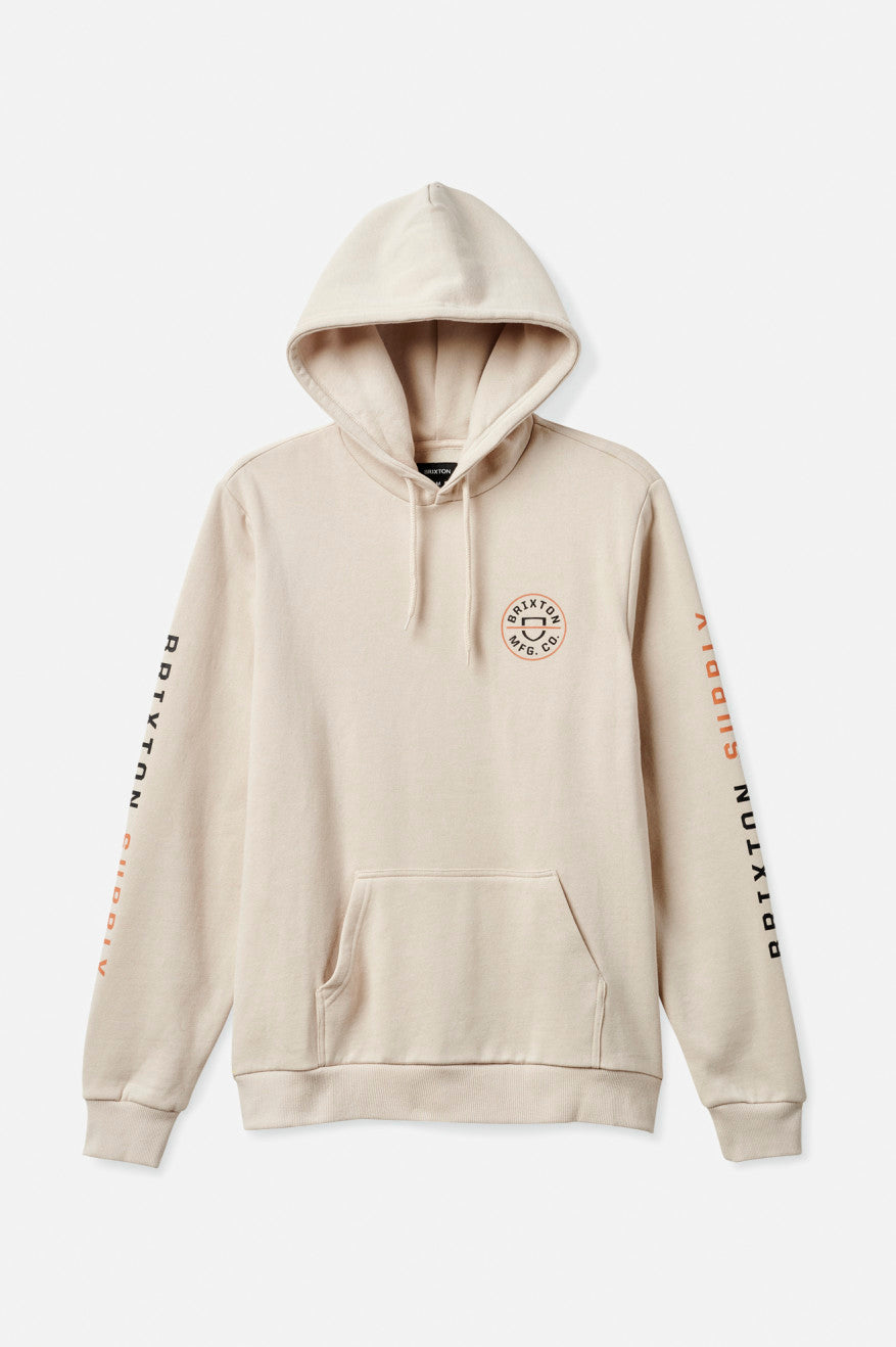 Sudadera Con Capucha Brixton Crest Hombre Beige Naranjas Negras | DZCQ69541