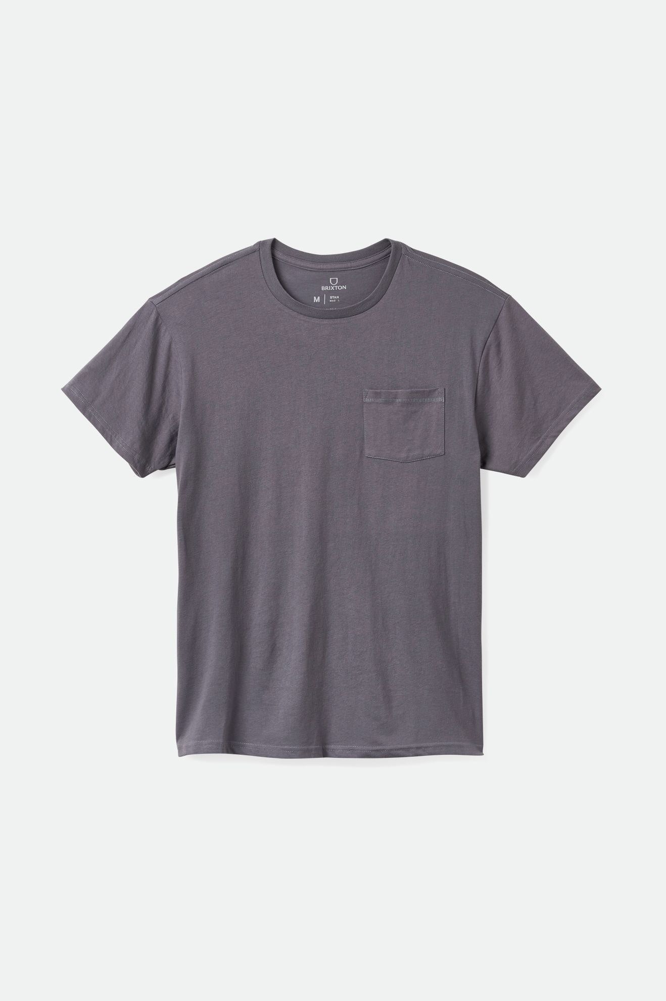 Tops Brixton Basic S/S Pocket Hombre Azules | EAFJ82530