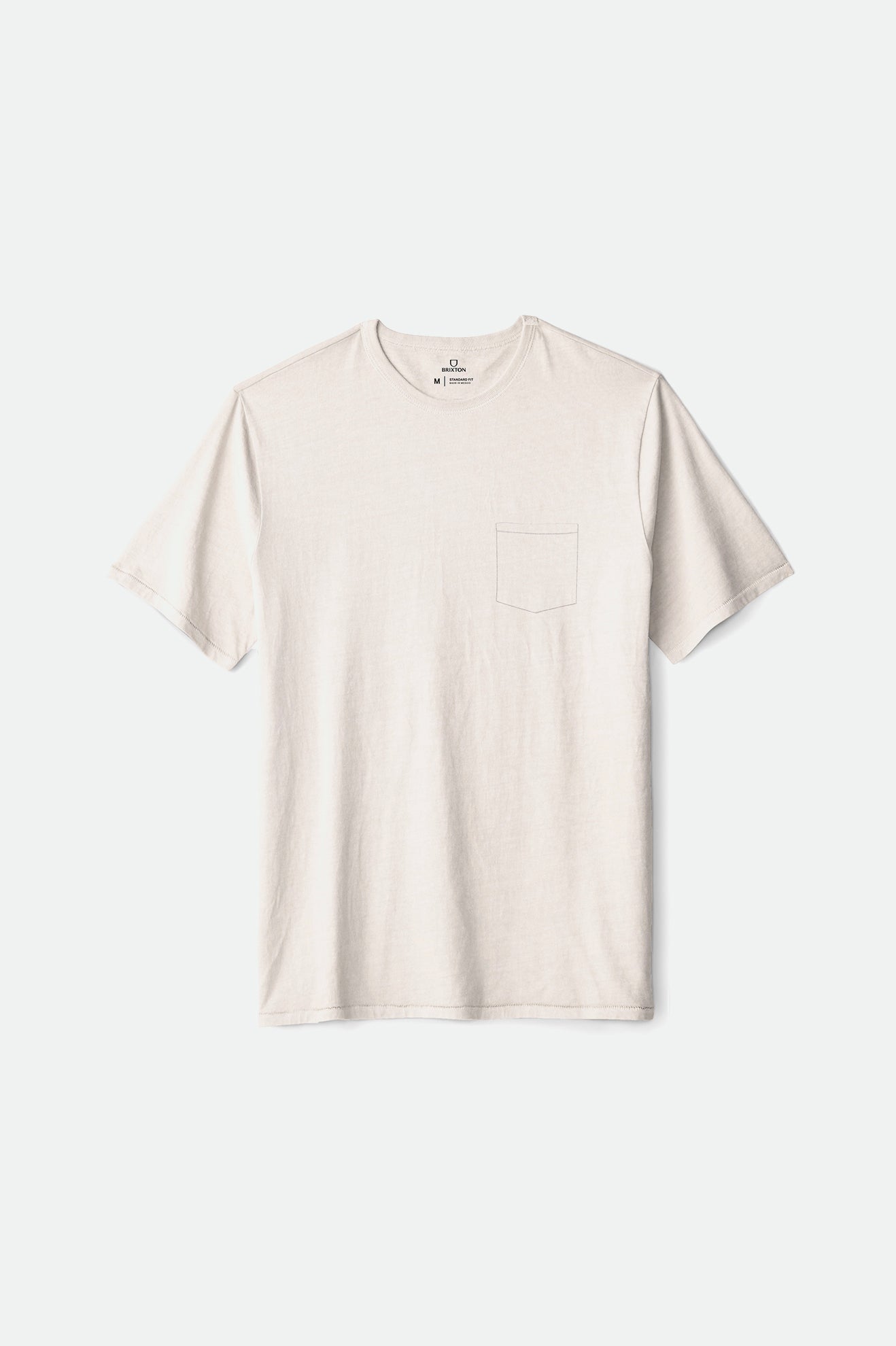 Tops Brixton Basic S/S Pocket Hombre Blancas | XFJP70463