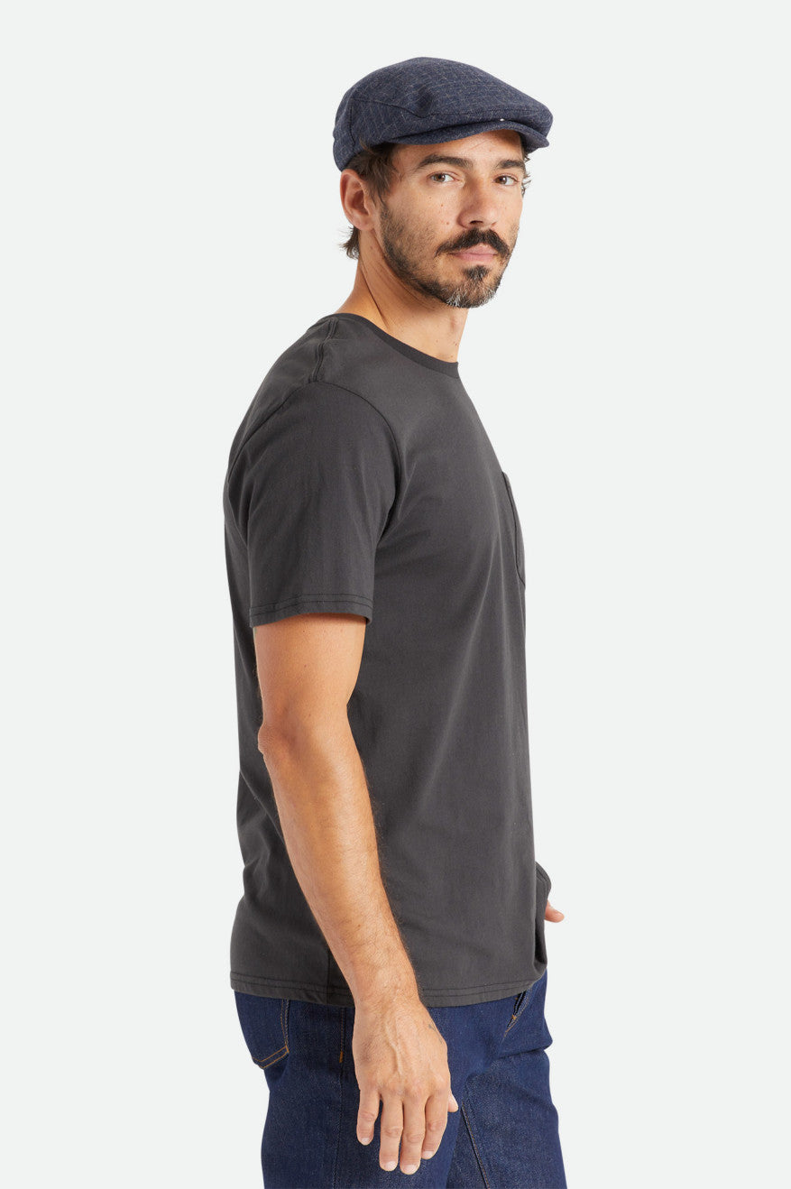 Tops Brixton Basic S/S Pocket Hombre Negras | KJFL12746