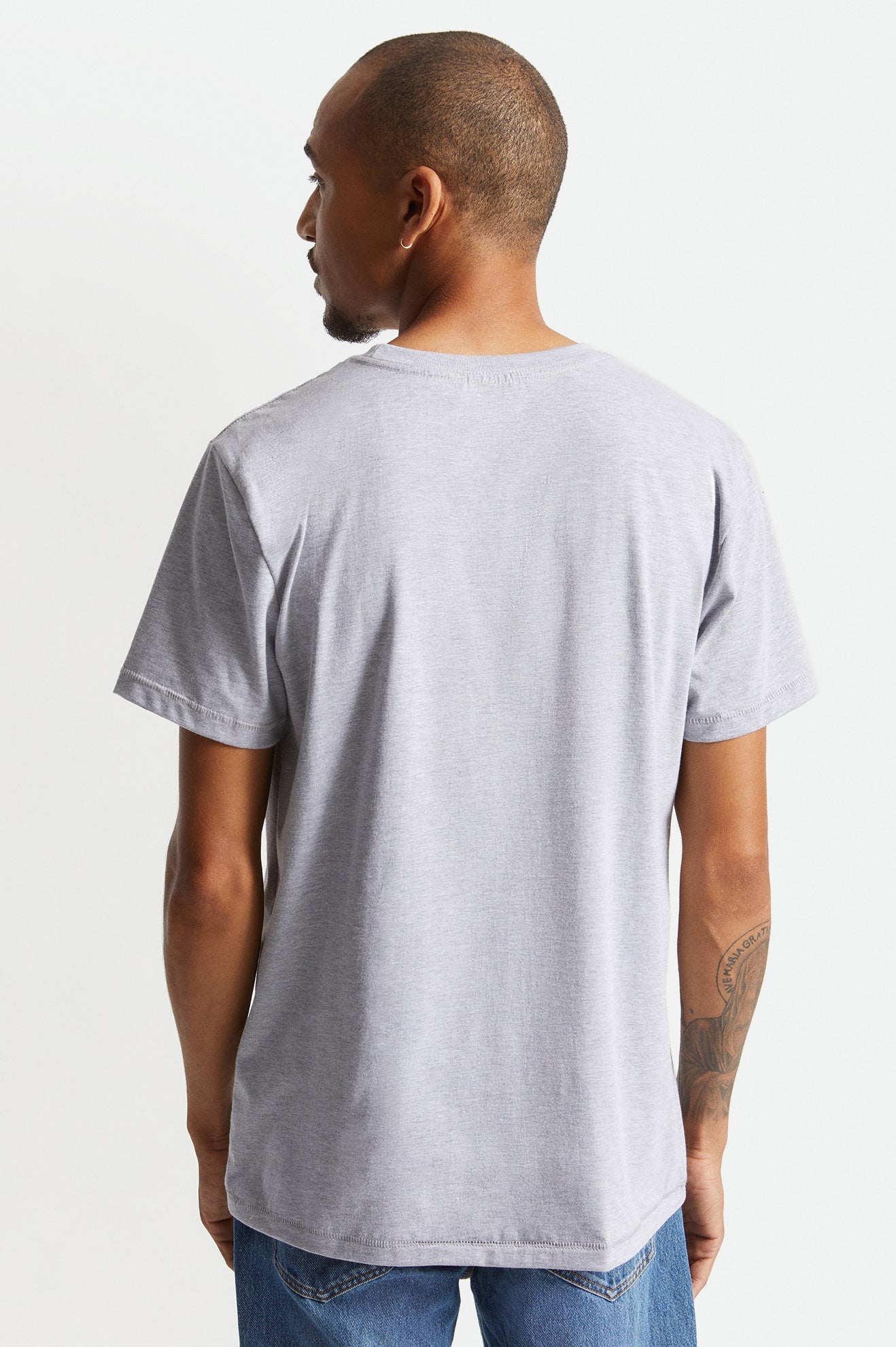 Tops Brixton Basic S/S Tailored Hombre Gris | ZEBJ61082