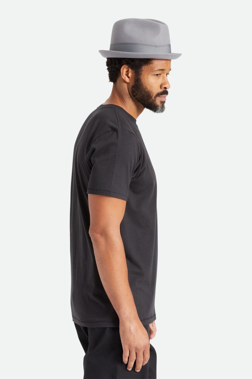 Tops Brixton Basic S/S Tailored Hombre Negras | SQGL98251