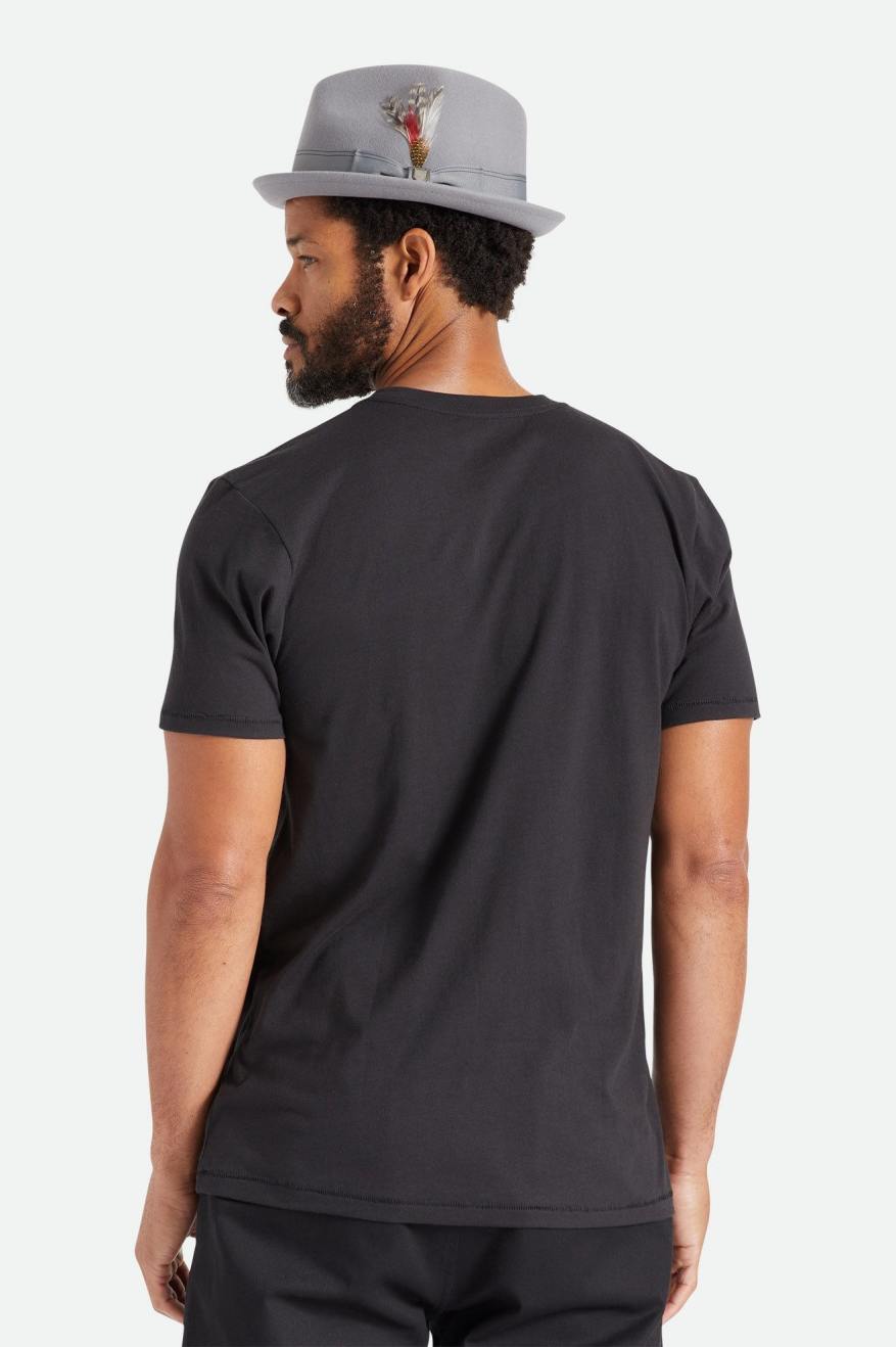 Tops Brixton Basic S/S Tailored Hombre Negras | SQGL98251