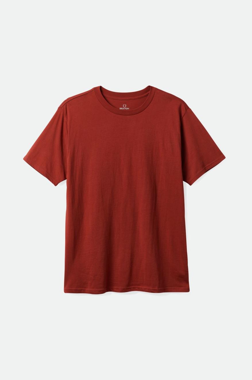 Tops Brixton Basic S/S Tailored Hombre Rojas | SBDX64015