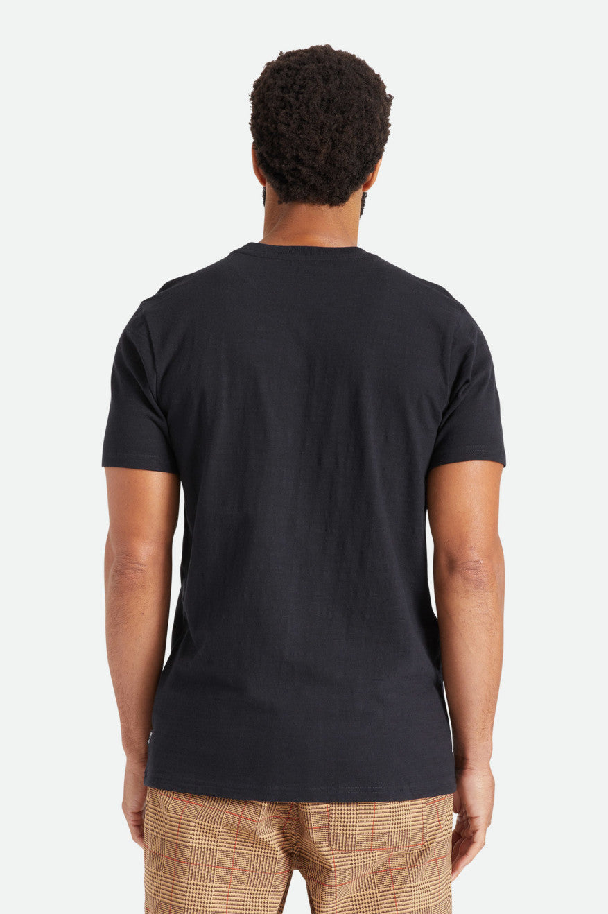 Tops Brixton Basic Slub S/S Pocket Hombre Negras | FZCQ34597