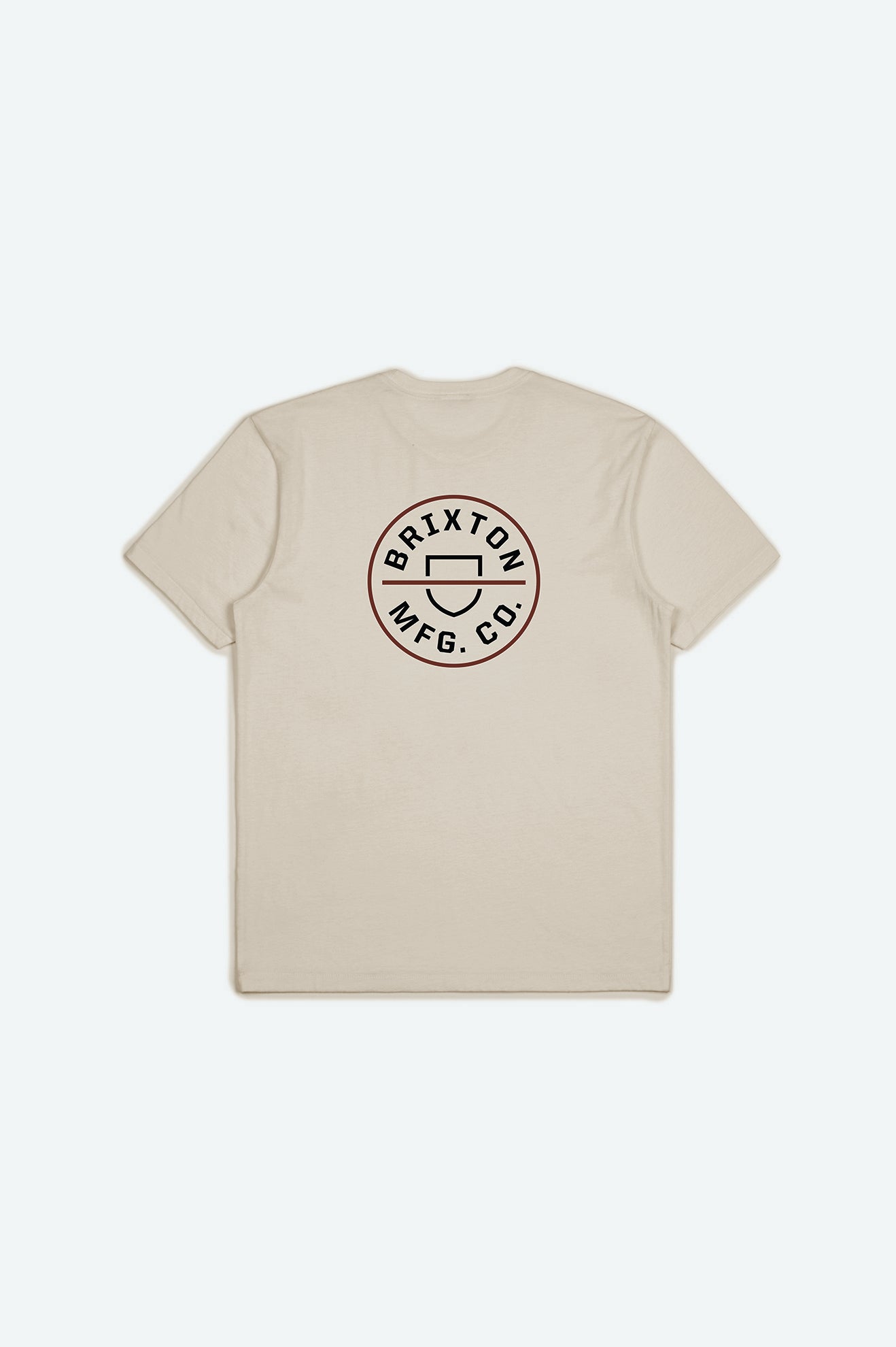 Tops Brixton Crest II S/S Standard Hombre Creme | UDYM14368