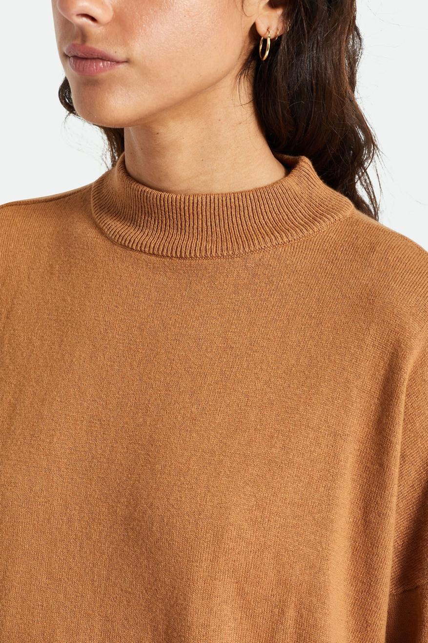 Tops Brixton Reserve Oversized Cashmere Sueter Mujer Naranjas | JMWO36415